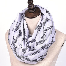 New arrival unique design ladies print various color loop scarf hijab scarf dubai